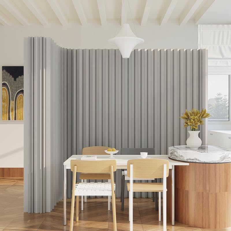 折りたたみパーテーション間仕切り高さ1.6ｍ長さ2ｍ-3ｍ組立不要目隠し軽量 KELIXU パーテーション 間仕切り 6連 自立式 衝立 カバー